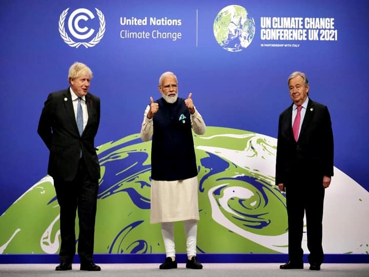 At the end of day one of the World Leaders' Summit on Monday, Modi will join more than 120 Heads of Government and Heads of State at a special VVIP reception at Kelvingrove Art Gallery and Museum one of Scotland's most popular visitor attractions. (Photo by Christopher Furlong / POOL / AFP)