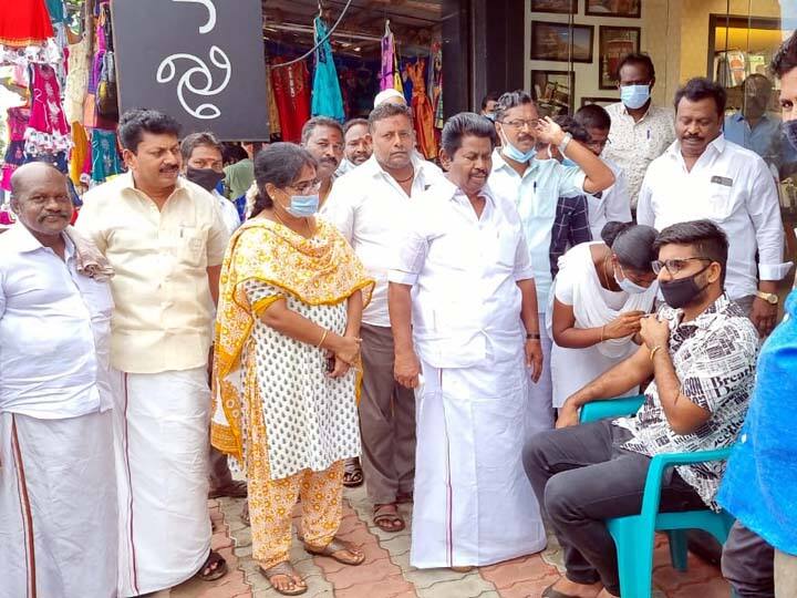 தஞ்சையில் வெளிமாநில வியாபாரிகள் 5,000 பேருக்கு கொரோனா தடுப்பூசி போடப்பட்டது