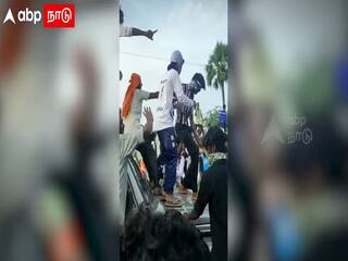 Police have registered a case against those who got into a vehicle and stabbed him தேவர் குருபூஜையில் வாகனத்தில் குத்தாட்டம்...! - சல்லடைபோட்டு தேடி வழக்குப்பதிவு செய்யும் போலீஸ்...!