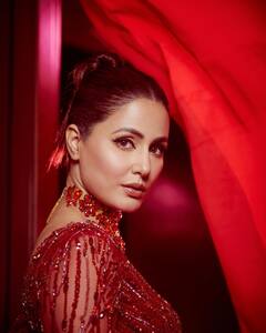 Hina Khan ने रेड डीपनेक गाउन में बिखेरा जलवा, ग्लैमरस अंदाज से एक्ट्रेस ने लूटी महफिल