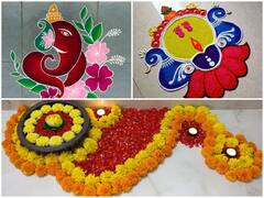 Diwali Rangoli Designs: दिवाली पर आसानी से बनाएं रंगोली, बहुत सिंपल हैं ये डिजाइन