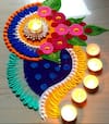 Diwali 2022 Rangoli : दिवाळीत दारी काढा सुंदर आणि आकर्षक रांगोळी; पाहा फोटो