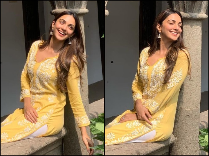 New bride Kiara Advani glows in yellow ethnic suit as she arrives with  Sidharth Malhotra at Mumbai airport - India Today