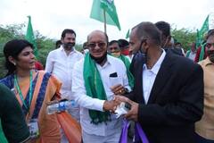 Amaravati: అమరావతి ఏకైక రాజధానిగా ఉండాలని కోరుతూ కొనసాగుతున్న రాజధాని రైతుల పాదయాత్ర.