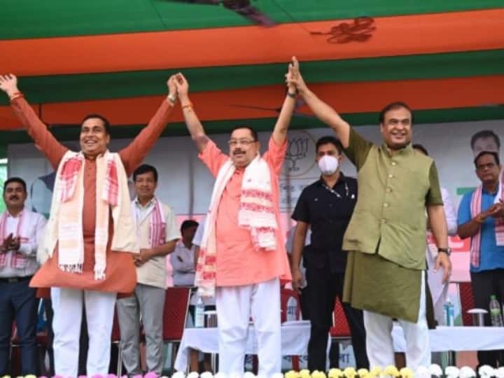 BJP and its ally UPPL won all five seats in the Assam Bypolls ANN Assam By-polls Result: असम उपचुनाव में बीजेपी गठबंधन ने सभी 5 विधानसभा सीटों पर जीत हासिल की
