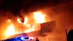 રાજકોટઃ જસદણ-આટકોટ રોડ પર દુકાનમાં લાગી ભીષણ આગ,ફાયર વિભાગની ટીમ પહોંચી