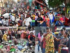 Dhanteras 2021: धनतेरस पर दिल्ली के बाजारों में उमड़ी लोगों की भीड़, देखें तस्वीरें