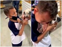 Viral Video: डॉगी को पाकर बच्चे ने दिया क्यूट रिएक्शन, सोशल मीडिया पर पिघला यूजर्स का दिल