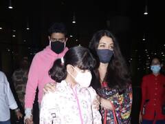 परिवार संग Diwali मनाने मुंबई लौटे Aishwarya Rai, Abhishek Bachchan और Aaradhya, एयरपोर्ट पर दिखा शानदार अंदाज