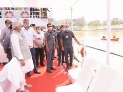 Chhath Puja 2021: मुख्यमंत्री नीतीश कुमार ने किया घाटों का निरीक्षण, छठ पर होगी चुस्त-दुरुस्त व्यवस्था, देखें तस्वीर