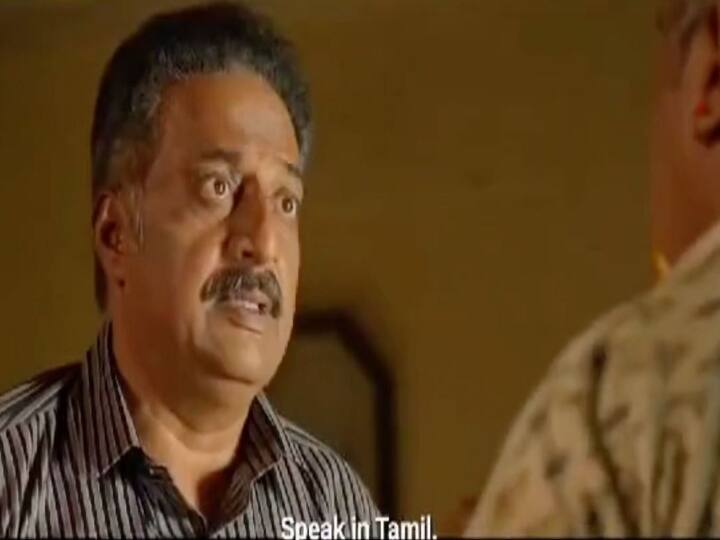 Jai Bhim Prakash Raj slaps man for speaking hindi sparks outrage, Twitter reacts Watch Video |  ஹிந்திலயா பேசுற... பொளேர் விட்ட பிரகாஷ் ராஜ்; வைரலாகும் சீன்..