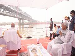 Chhath Puja 2021: मुख्यमंत्री नीतीश कुमार ने किया घाटों का निरीक्षण, छठ पर होगी चुस्त-दुरुस्त व्यवस्था, देखें तस्वीर