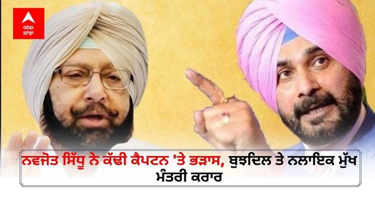 Punjab News, Navjot Singh Sidhu lashes out at Amarinder Singh for not acting against Sand Mafia Sidhu vs Captain: ਨਵਜੋਤ ਸਿੱਧੂ ਨੇ ਕੱਢੀ ਕੈਪਟਨ 'ਤੇ ਭੜਾਸ, ਬੁਝਦਿਲ ਤੇ ਨਲਾਇਕ ਮੁੱਖ ਮੰਤਰੀ ਕਰਾਰ