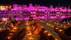 Diwali 2021: ১২ লক্ষ প্রদীপে আলোকিত সরযূ তীরের শহর, আলোর মালায় সেজেছে অযোধ্যা | Bangla News