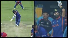 T20 World Cup: Rohit Sharma Hits A Six Straight At Indian Dug-Out, Virat Kohli Drops It - WATCH