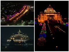 Diwali 2021: दिवाली की पूर्व संध्या पर रोशनी से नहाए ऐतिहासिक स्थल, देखें तस्वीरें