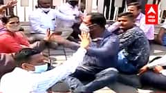 Teachers Protest : ऐन दिवाळीत शिक्षकांचं शालेय शिक्षणमंत्री Varsha Gaikwad यांच्या घरासमोर आंदोलन