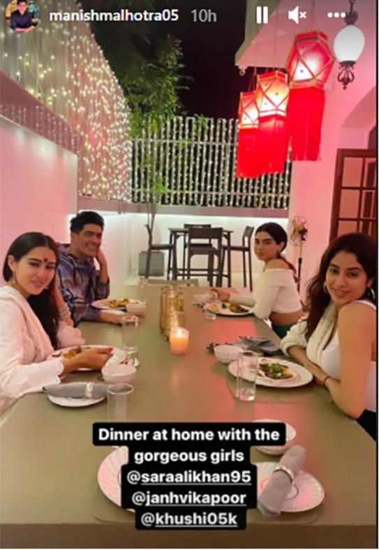 PICS: Manish Malhotra Hosts Lavish Diwali Dinner For Sara Ali Khan, Janhvi Kapoor & Khushi Kapoor