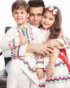 Diwali 2021: Karan Johar Twins With His Kids Yash & Roohi, Drops Adorable Pics From Photo-Shoot