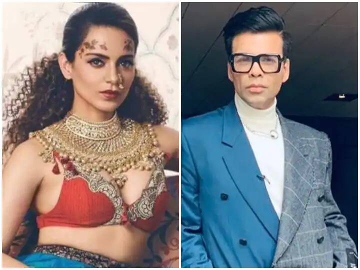 Kangana Ranaut shared an old video of filmfare award, where she full ignored Karan Johar Kangana Ranaut Viral Video: भर कार्यक्रमात जेव्हा कंगनाने करण जोहरला इग्नोर केलं, पहा व्हिडीओ