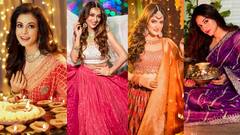 Tollywood Diwali: নুসরত, মিমি, শ্রাবন্তী, কোয়েল, দীপাবলির সাজে একে অপরকে কড়া টক্কর টলি নায়িকাদের
