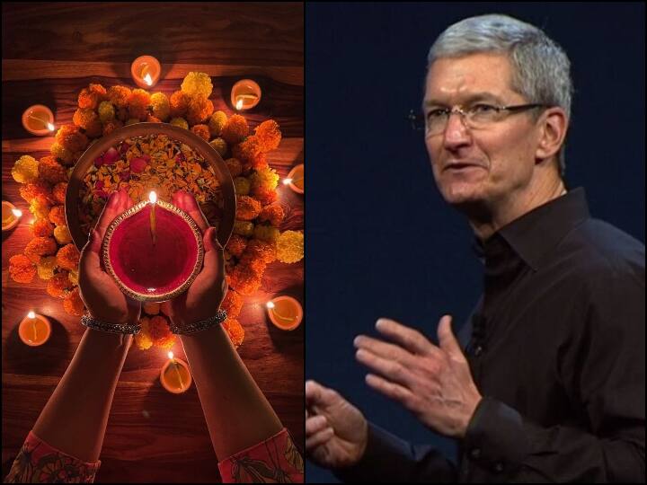 Apple के CEO टिम कुक ने दी Diwali की बधाई, तस्वीरें शेयर कर लिखी ये बात