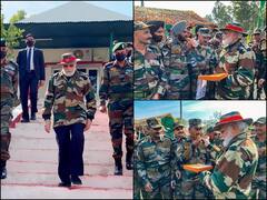 PM Modi Diwali: नौशेरा में पीएम मोदी ने जवानों को अपने हाथ से खिलाई मिठाई, सेना के साथ मनाई दिवाली