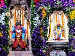 PHOTO : बोलावा विठ्ठल, पहावा विठ्ठल... दिवाळीनिमित्त विठुरायाची राऊळी सजली, आकर्षक फुलांची सजावट