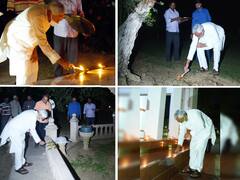 Diwali 2021: मुख्यमंत्री नीतीश कुमार ने अपने सरकारी आवास में मनाई दिवाली, पूरे परिसर को दीये से सजाया, देखें तस्वीरें