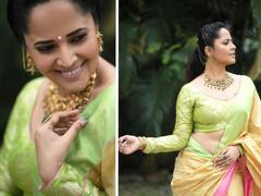 Anchor Anasuya Pics: అనసూయ అందాల వల.. రంగమత్త చీర కడితే.. ఆ స్టైలే వేరు!