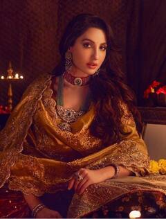 Nora Fatehi Diwali Photo: नोरा फतेही ने ट्रे़डिशनल लुक में फोटो की शेयर, दिवाली की शुभकामनाएं दी