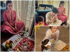 Soha Ali Khan का दिवाली सेलिब्रेशन, पति कुणाल-बेटी इनाया संग पूजा करती नजर आईं सोहा