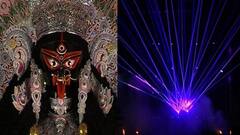 Kali Puja 2021: আরবানা NRI কমপ্লেক্সে কালীপুজোয় বিশেষ লেজার শো | Bangla News