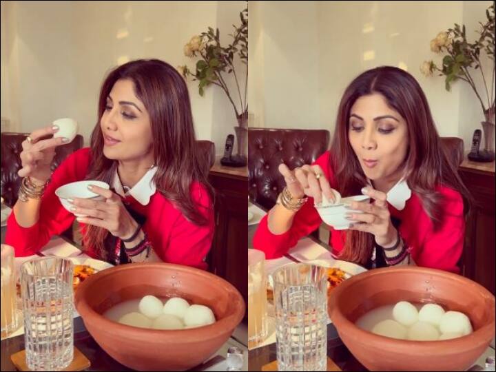 Shilpa Shetty Savors Rasgullas As She Enjoys Feast With Friend A Day After Diwali 'Friday Binge': Shilpa Shetty Savors Rasgullas A Day After Diwali, Asks Fans To 'Workout After Festive Season'