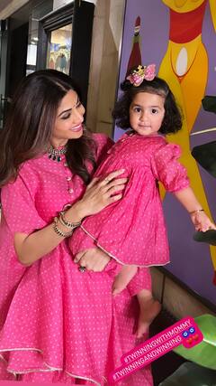Shilpa Shetty Kundra ने बेटी Samisha के साथ मनाई दीवाली, मां-बेटी की क्यूट फोटो वायरल