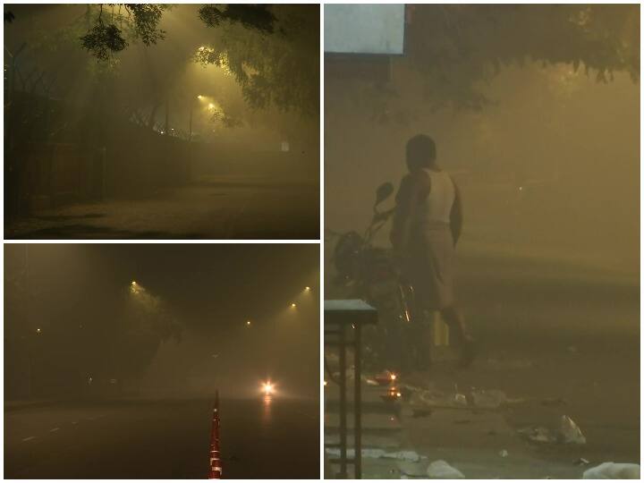 AQI surpasses 386 due to bursting of crackers in Delhi on Diwali night Delhi Air Quality: दिवाली की रात दिल्ली-NCR पर प्रदूषण की जबरदस्त मार, नियमों को तोड़ आतिशबाजी से खतरनाक हुई हवा