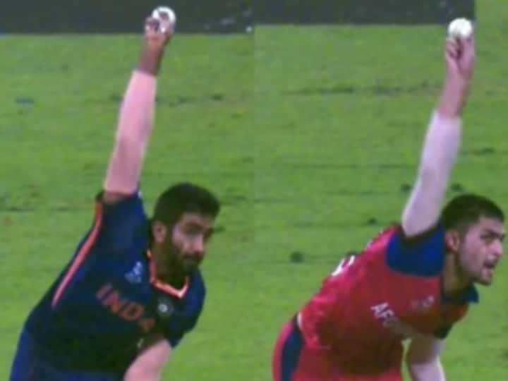 ICC Shares Video To Highlight Uncanny Similarities Between Bowling Actions Of Jasprit Bumrah, Naveen-ul-Haq ICC Shares Video To Highlight Uncanny Similarities Between Bowling Actions Of Jasprit Bumrah, Naveen-ul-Haq
