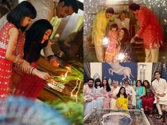 Bachchan's Inside Diwali Photos: एक से एक शानदार लहंगे पहन बच्चन परिवार की बहू-बेटियों ने मनाई दिवाली, ऐश्वर्या से लेकर श्वेता तक की तस्वीरें
