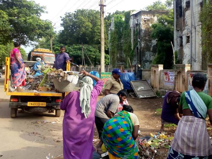 Collection of 300 tons of garbage for Deepavali festival in Thanjavur Corporation area தஞ்சாவூர் மாநகராட்சி பகுதியில் தீபாவளி பண்டிகையொட்டி 300 டன்கள் குப்பைகள் சேகரிப்பு