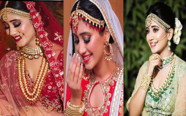 'ये रिश्ता क्या कहलाता है' शो में नायरा की भूमिका निभाकर घर-घर में पॉपुलर हुईं शिवांगी जोशी का ब्राइडल लुक लोगों को काफी पसंद आता है. ऐसे में अगर आप भी अपनी शादी में नायरा की तरह खूबसूरत दिखना चाहती हैं तो इन तस्वीरों से टिप्स ले सकती हैं.