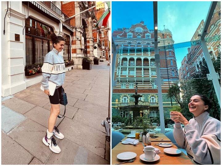 Taapsee Pannu Love: बॉलीवुड अभिनेत्री तापसी पन्नू (Taapsee Pannu) ने हाल ही में सोशल मीडिया पर अपनी कुछ तस्वीरें शेयर की हैं. इस पोस्ट में तापसी पन्नू ने लंदन के लिए अपने प्यार का इजहार किया है. (Photo Credit: Taapsee Pannu Instagram)