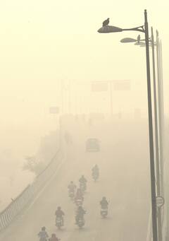 IN PICS | Delhi NCR Covered In Smog, Capital's AQI Reaches 530. Studies Suggests Covid-19 Lasts Longer In Polluted Air