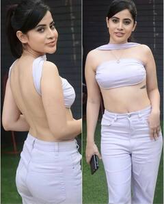 Urfi Javed Photos: दिवाली के बाद फिर से 'पटाखा' बनीं उर्फी जावेद, ऐसा टॉप पहनकर निकली घर से देखता रह गया हर कोई