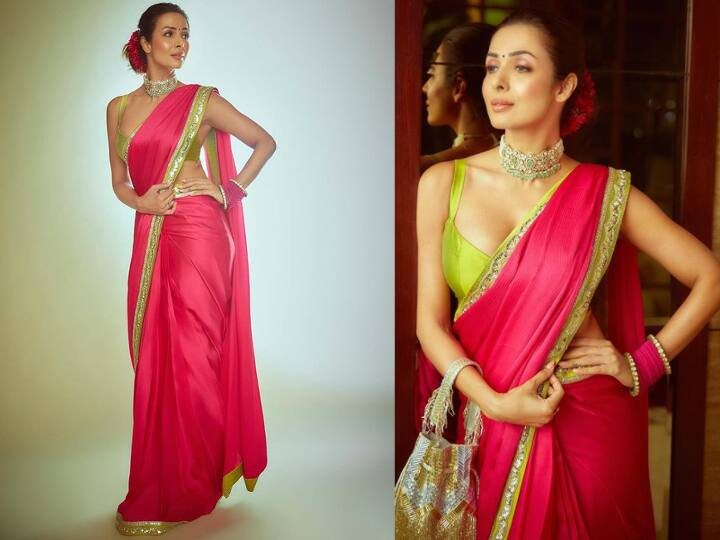 मलाइका अरोड़ा (Malaika Arora) इन दिनों अपने दिवाली लुक की वजह से चर्चा में हैं. मलाइका हाल ही में अनिल कपूर के दिवाली बैश में अर्जुन कपूर के साथ पहुंची थीं जहां उन्होंने अपने ट्रेडिशनल अवतार से सबके होश उड़ा दिए.