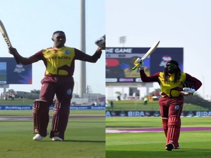 West Indies Players Gayle and Bravo gets rousing send off from fans and players in their last game in West Indies colours 'வந்தாய் அய்யா... வந்தாய் அய்யா...' கெயில் மற்றும் பிராவோவிற்கு சென்ட் ஆஃப் அளிக்கும் ரசிகர்கள்!