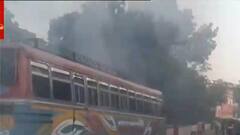 Bolpur: যাত্রী বোঝাই বাসের মধ্যে আগুন লেগে বিপত্তি । Bangla News