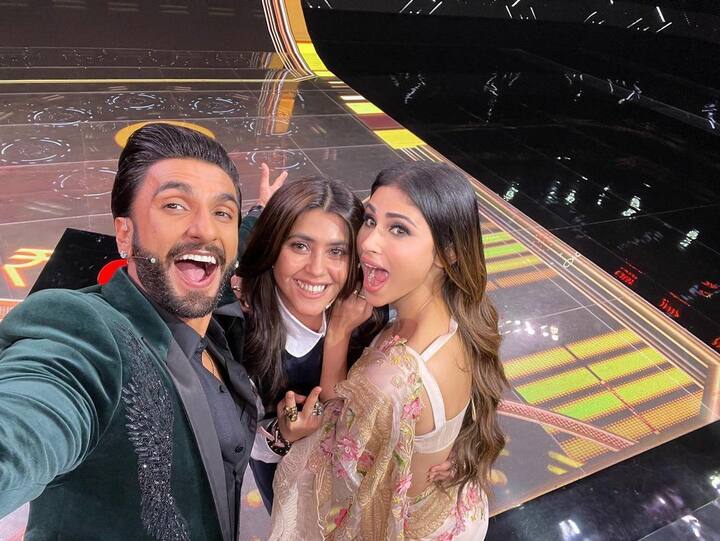 Many celebrities have appeared in the game show ever since its premiere on October 16, 2021, including Sara Ali Khan, Janhvi Kapoor, Katrina Kaif and Rohit Shetty. (Image courtesy - @imouniroy/Instagram)