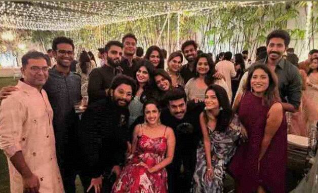 दिवाली पार्टी में राम चरण की बहनें श्रीजा और सुष्मिता भी मौजूद थी. पार्टी में राम चरण से संग उनकी वाइफ उपासना भी दिखाई दे रही हैं.