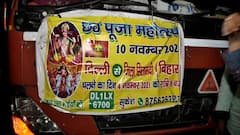 Chhath Festival: People leave from Delhi to Sitamarhi in truck