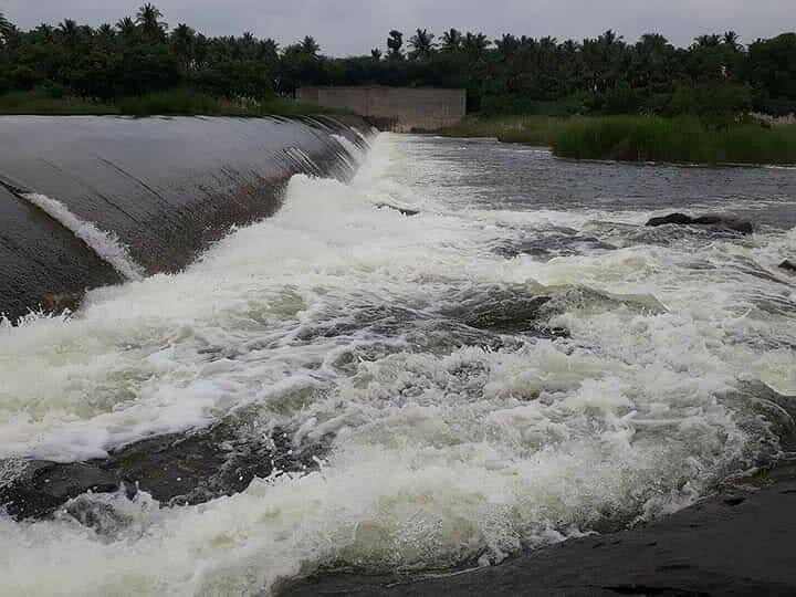 Intensifying Northeast Monsoon - 2,262 cubic feet of water released from Amravati Dam தீவிரமடையும் வடகிழக்கு பருவமழை - அமராவதி அணையில் இருந்து 2,262 கன அடி நீர் திறப்பு